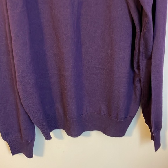 Duemme Maglieria Purple Zip Front Wool Silk Cashmere Blend Sweater Cardigan 58 - Picture 14 of 16